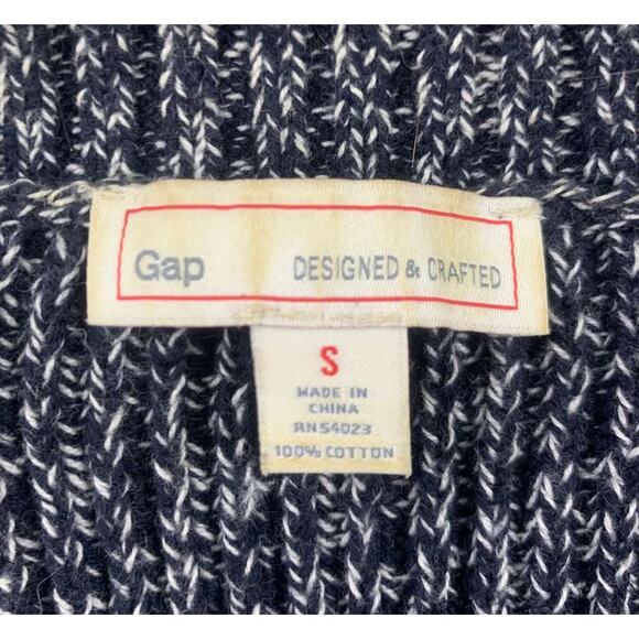 Gap Sweater Women S Multi Marled Ribbed Knit 100% Cotton Pullover Long Sleeve - Picture 2 of 9